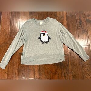 Cute Santa Penguin Christmas Sweater